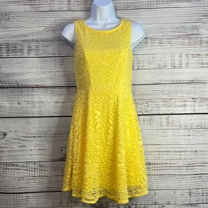 Yellow Lace Dress | Size XS